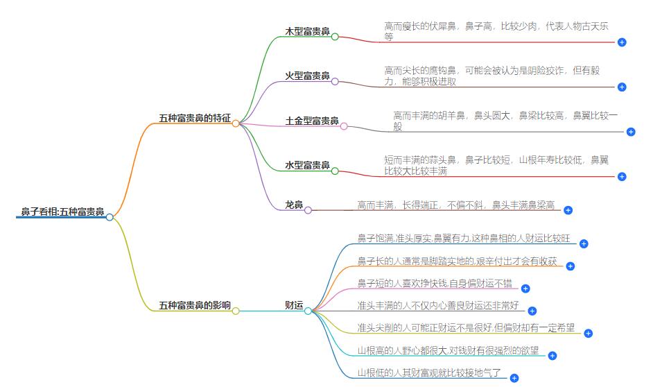鼻子看相:五种富贵鼻，揭秘面相学中的福气象征